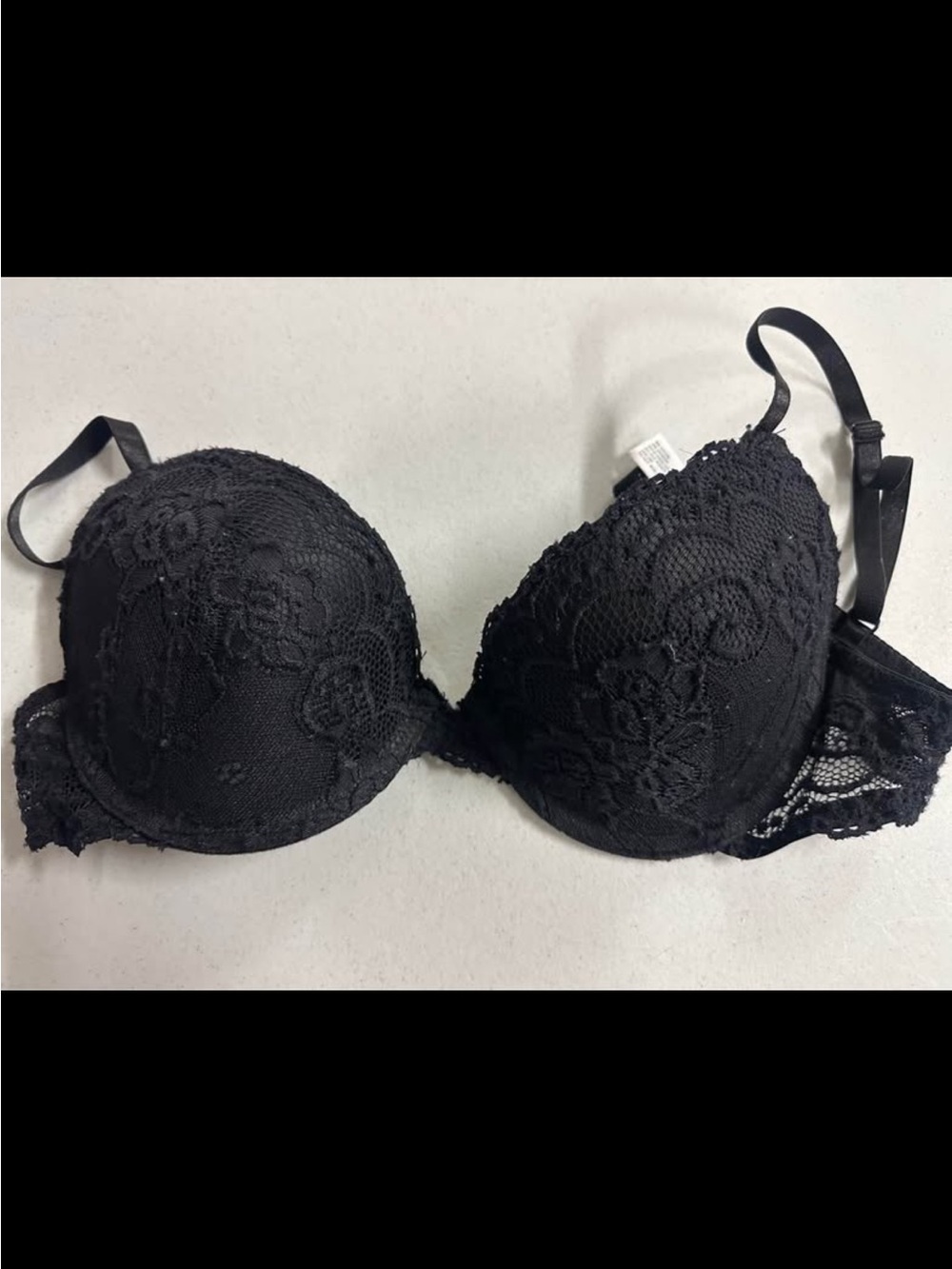 36C Black Laura Ashley Lace Bra